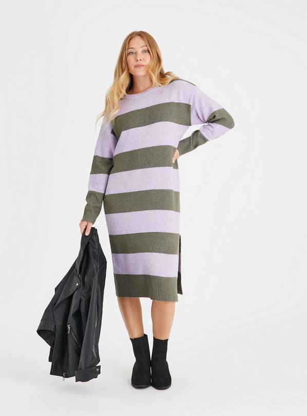 Striped shop jumper dress